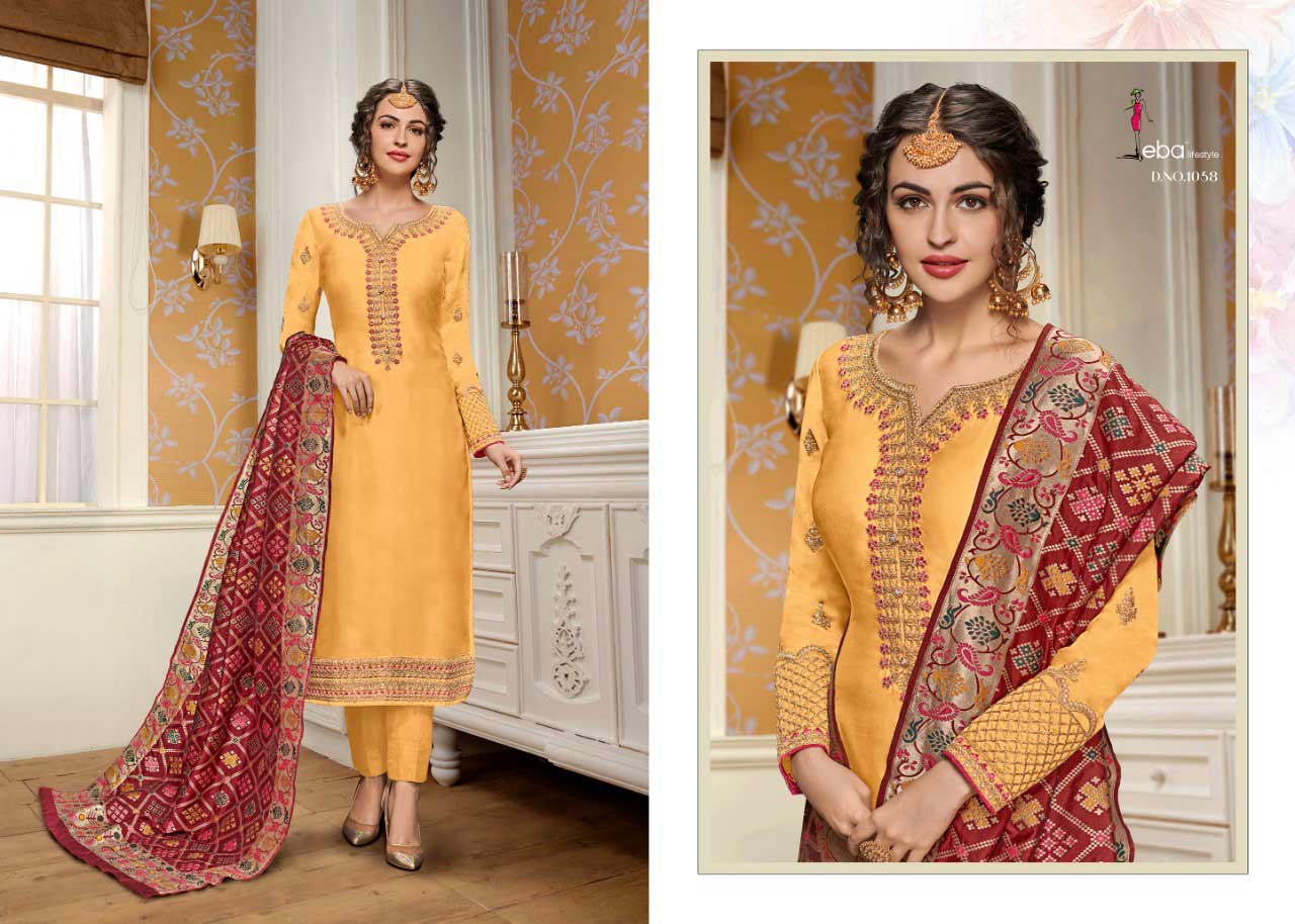 Eba Lifestyle Hurma Vol 11 Georgette Embroidered Salwar Kameez Eba Lifestyle Hurma Vol 11 Georgette Embroidered Salwar Kameez